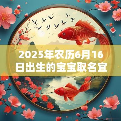 2025年农历6月16日出生的宝宝取名宜用字蛇年女孩用什么字好