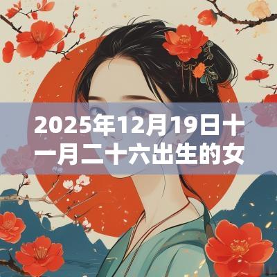 2025年12月19日十一月二十六出生的女宝宝八字算命五行缺金的名字