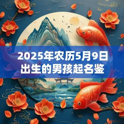 2025年农历5月9日出生的男孩起名鉴赏2025男孩蛇宝宝名字两个字