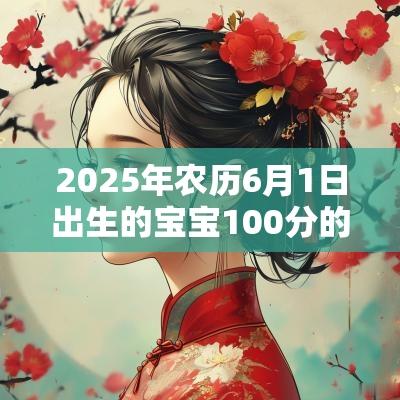 2025年农历6月1日出生的宝宝100分的名字五行起名用字推荐