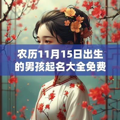 农历11月15日出生的男孩起名大全免费取名宝典好听的名字大全