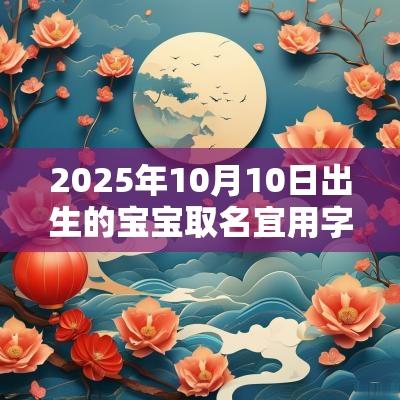 2025年10月10日出生的宝宝取名宜用字蛇年最旺运的起名用字宝典