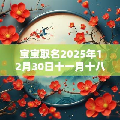 宝宝取名2025年12月30日十一月十八生的男生五行旺缺详解