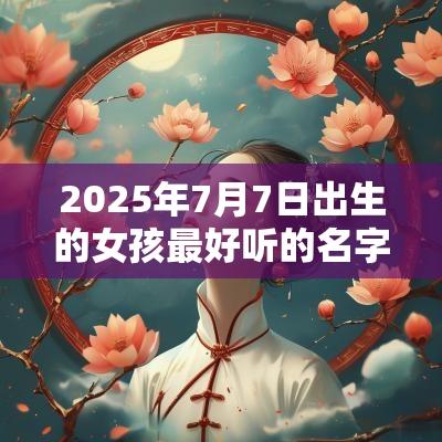 2025年7月7日出生的女孩最好听的名字小说中有意境的名字精髓