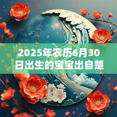 2025年农历6月30日出生的宝宝出自楚辞的名字小清新女孩取名集锦
