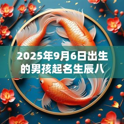 2025年9月6日出生的男孩起名生辰八字可以弥补火金缺失的名字