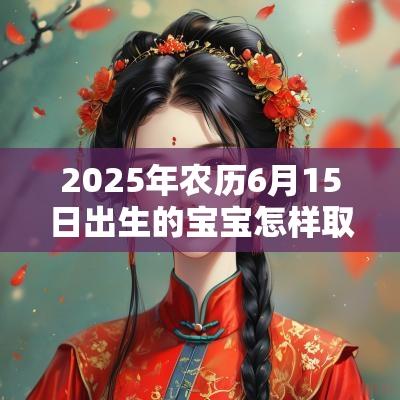 2025年农历6月15日出生的宝宝怎样取名好古诗中意境男孩名字