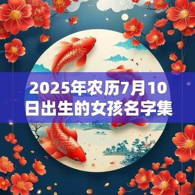2025年农历7月10日出生的女孩名字集锦寓意好的名字推荐集结