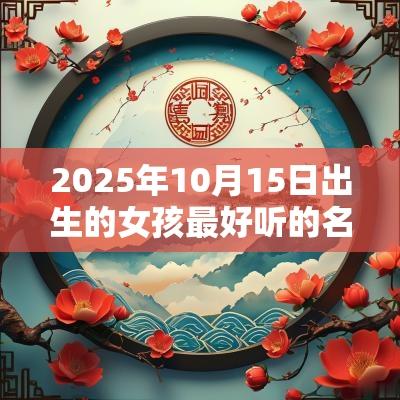 2025年10月15日出生的女孩最好听的名字五行缺金宝宝取名
