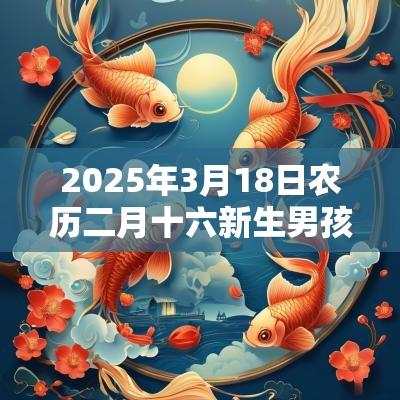 2025年3月18日农历二月十六新生男孩起名新生儿五行缺土的名字