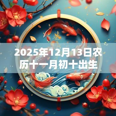 2025年12月13日农历十一月初十出生的女宝宝名字五行八字起名