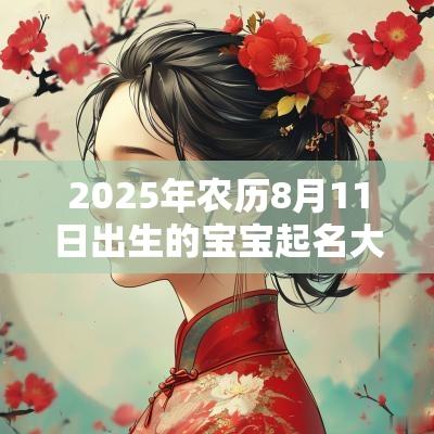2025年农历8月11日出生的宝宝起名大全有美好寓意的女宝宝名字