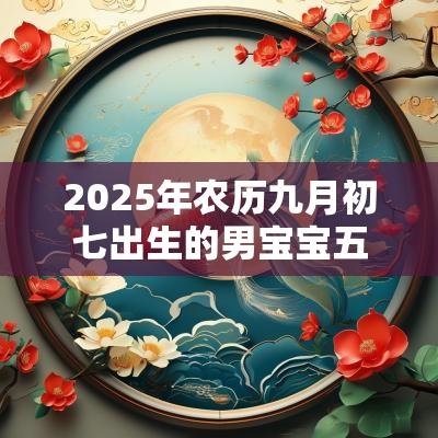 2025年农历九月初七出生的男宝宝五行查询缺火的男孩怎么取名好