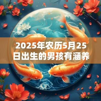 2025年农历5月25日出生的男孩有涵养的名字从成语中挑选合适的字