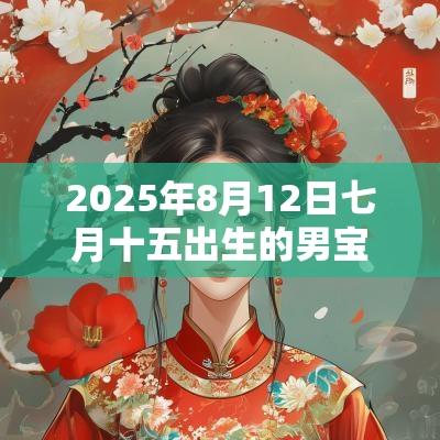 2025年8月12日七月十五出生的男宝宝生辰八字属火怎么取名