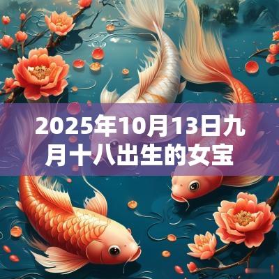 2025年10月13日九月十八出生的女宝宝五行旺缺缺火免费八字起名