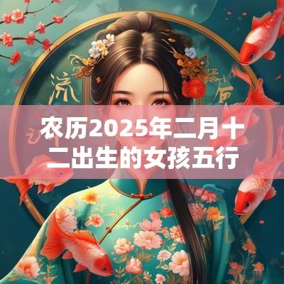 农历2025年二月十二出生的女孩五行好不好五行缺水火取名测试打分