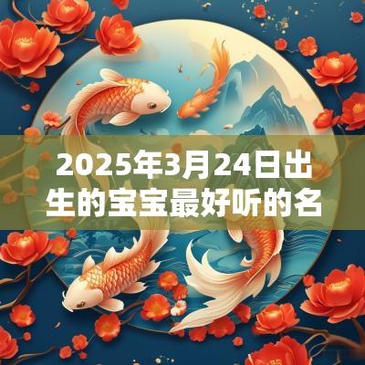 2026年3月24日出生的宝宝最好听的名字要注意宝宝的名字笔画