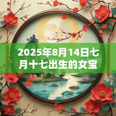 2025年8月14日七月十七出生的女宝宝八字怎么排五行缺火取名