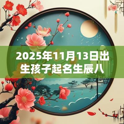 2025年11月13日出生孩子起名生辰八字落落大方的女生名字宝典