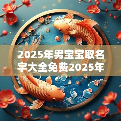 2025年男宝宝取名字大全免费2025年男孩名字寓意好的名字