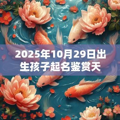 2025年10月29日出生孩子起名鉴赏天真无邪的宝宝名字推荐