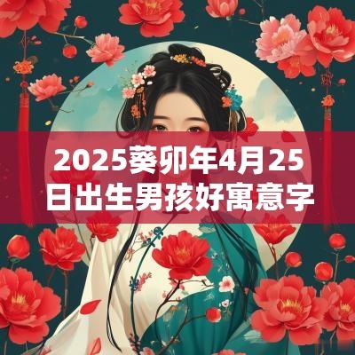 2025葵卯年4月25日出生男孩好寓意字最有内涵的男宝宝名字大全