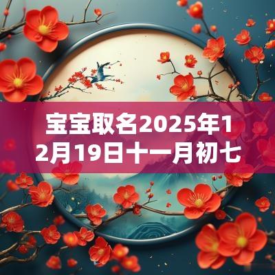 宝宝取名2025年12月19日十一月初七生的女生五行旺缺详解 宝宝取名2025年12月19日十一月初七生的女生五行旺缺详解