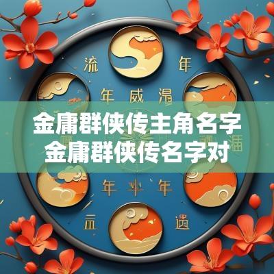 金庸群侠传主角名字金庸群侠传名字对照表金庸群侠传名字输入