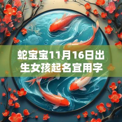 蛇宝宝11月16日出生女孩起名宜用字端庄大气的属蛇女生名字