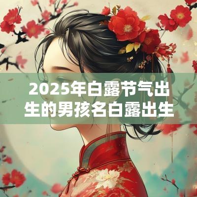 2025年白露节气出生的男孩名白露出生的男孩叫什么名字好