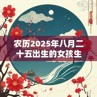 农历2025年八月二十五出生的女孩生辰八字本日五行缺木取名