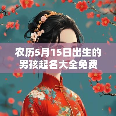农历5月15日出生的男孩起名大全免费起名宝典注意名字的寓意
