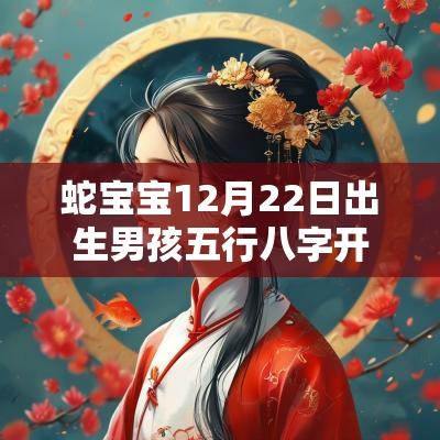 蛇宝宝12月22日出生男孩五行八字开朗大气的男宝宝名字