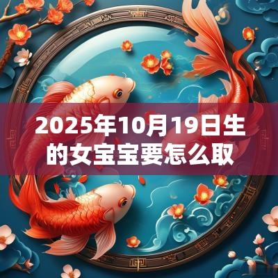 2025年10月19日生的女宝宝要怎么取名好听的女孩名字