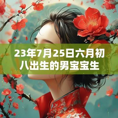 23年7月25日六月初八出生的男宝宝生辰八字志存高远的名字