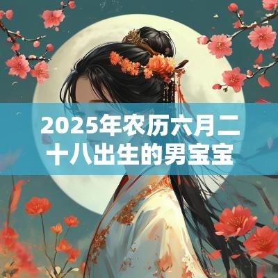 2025年农历六月二十八出生的男宝宝缺什么五行属金如何取名