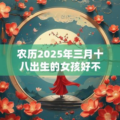 农历2025年三月十八出生的女孩好不好五行缺木取名测试打分