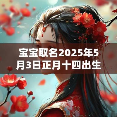 宝宝取名2025年5月3日正月十四出生男宝宝五行旺缺详解