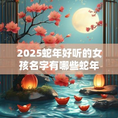 2025蛇年好听的女孩名字有哪些蛇年出生的女孩取什么名字