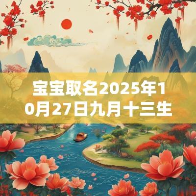 宝宝取名2025年10月27日九月十三生的男生五行旺缺详解