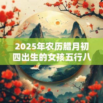2025年农历腊月初四出生的女孩五行八字解读缺木的起名宜用字