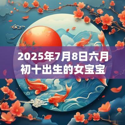 2025年7月8日六月初十出生的女宝宝五行取名高分名字参考
