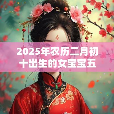 2025年农历二月初十出生的女宝宝五行旺缺属土免费八字起名