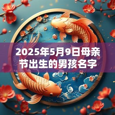2025年5月9日母亲节出生的男孩名字今日五行缺木在线取名
