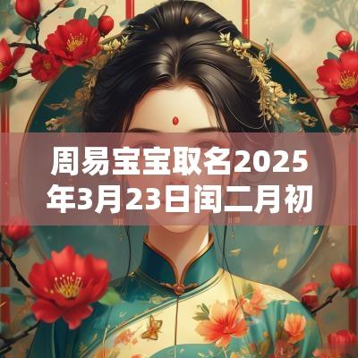 周易宝宝取名2025年3月23日闰二月初二出生的女孩名字