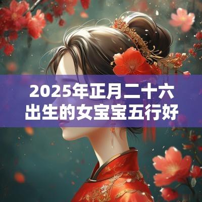 2025年正月二十六出生的女宝宝五行好不好五行八字查询起名