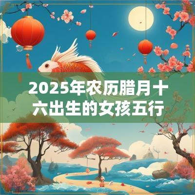 2025年农历腊月十六出生的女孩五行八字解读缺木的起名宜用字