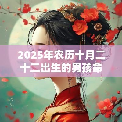 2025年农历十月二十二出生的男孩命运好吗五行缺火男孩名字