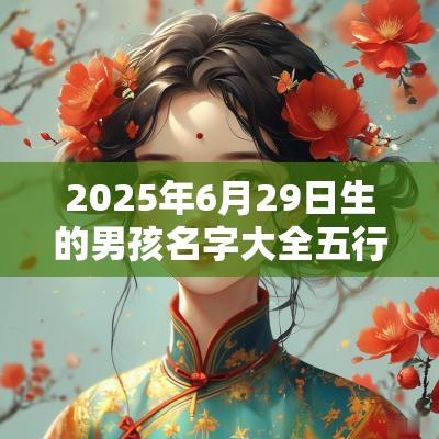 2025年6月29日生的男孩名字大全五行缺金男孩名字精选
